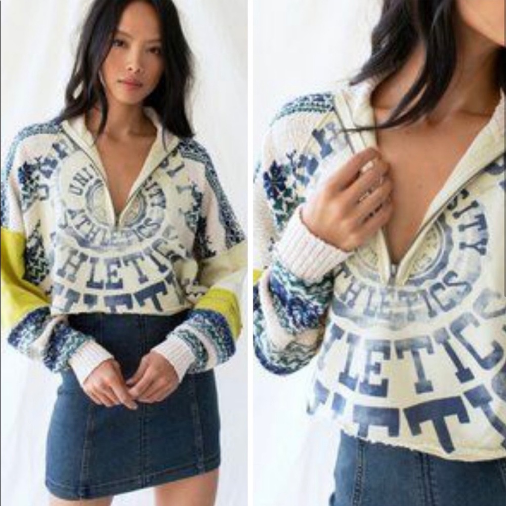 ✨ NWT Free People Half Zip Aspen Pullover✨
